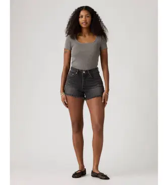 Levi s per donna 005DP-0012 Pantaloncini 501 Curve neri, Nero, Casual, Cotone, Denim