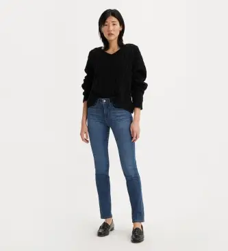 Levi s per donna 19627-0197 Jeans 312 Slim Fit Modellante Blu (32/30), Casual, Cotone, Denim