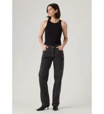 Levi s per donna A1959-0092 Jeans 501 anni '90 neri (30/30), Nero, Casual, Cotone, Denim