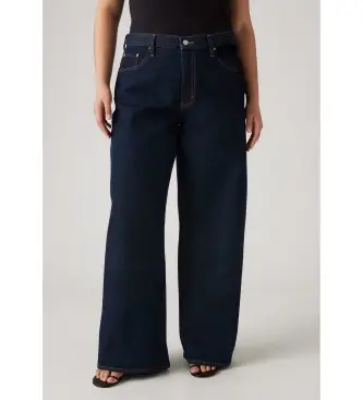 Levi s per donna A8701-0007 Jeans dritti blu navy XL (25/29), Casual, Cotone, Denim