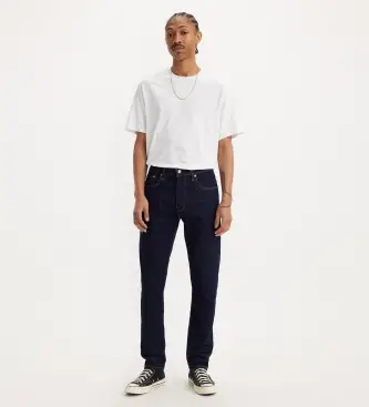 Levi s per uomo 28833-0025 Jeans skinny dalla vestibilità affusolata 512 Blu scuro (34/32), Casual, Cotone, Denim, Navy