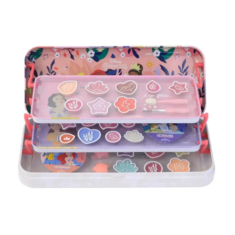 Lip Smaker Lip smacker Disney Princess Custodia Per Trucchi Triple Layer Beauty Tin 1 unità