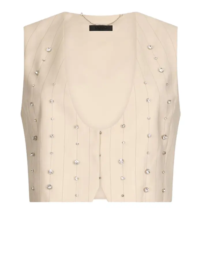 gilet liu jo da donna - beige