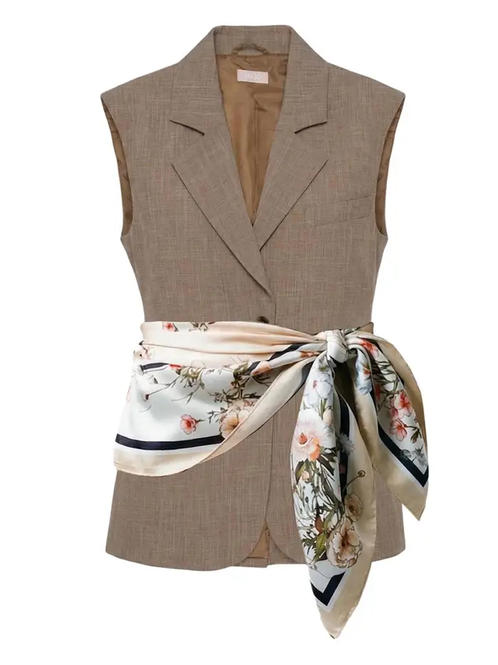 gilet liu jo da donna - marrone