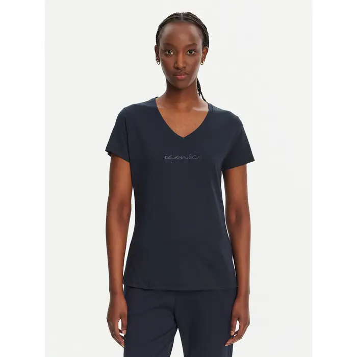 Liu Jo Sport T-shirt TA5179 J6040 Blu scuro Regular Fit