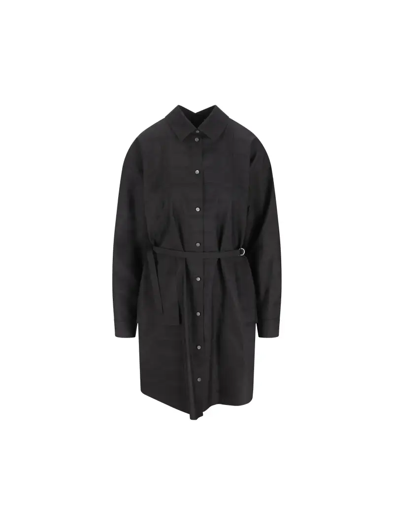 LOEWE Chemisier In Seta E Cotone NERO