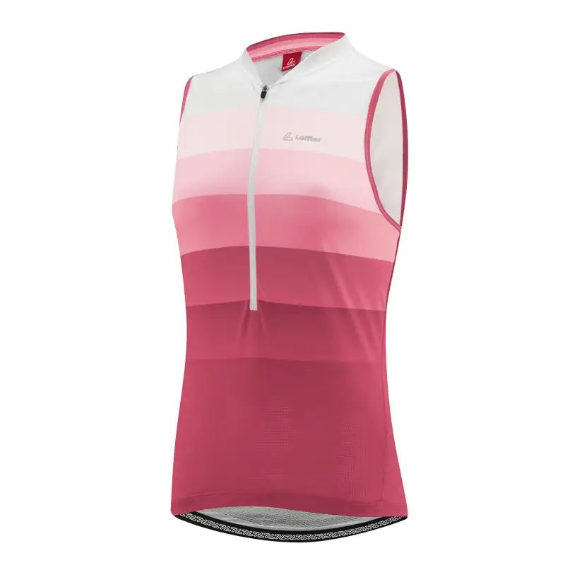 Löffler Maglia donna senza maniche con mezza zip Rainbow