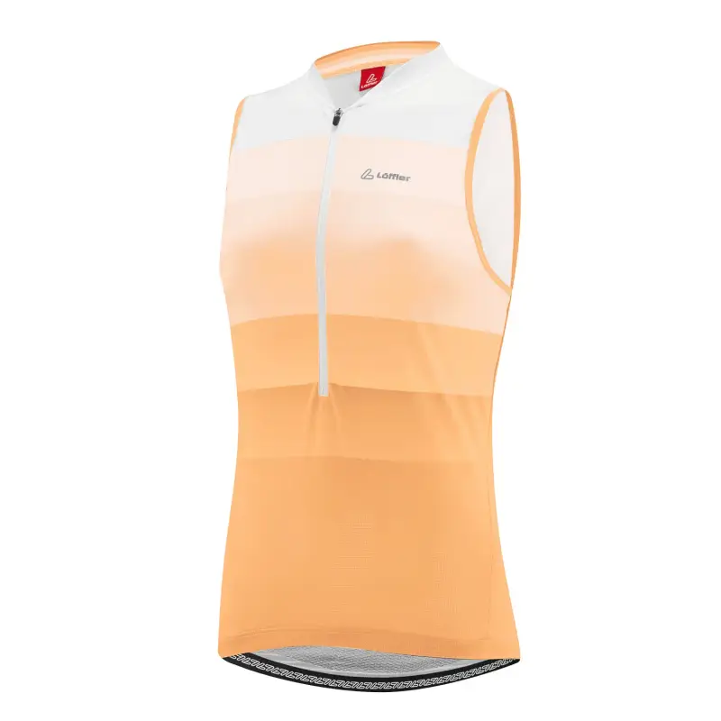 Löffler Maglia donna senza maniche con mezza zip Rainbow