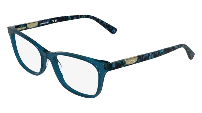 Longchamp Donna LO2797 400 Montature da vista Acetato Blu Squadrata Normale