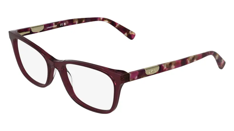 Longchamp Donna LO2797 609 Montature da vista Acetato Viola Squadrata Normale