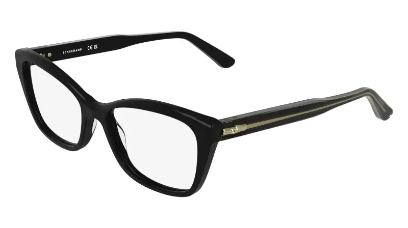 Longchamp Donna LO2799 001 Montature da vista Acetato Nero Squadrata Normale