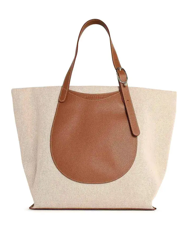 Longchamp Shopping Borsa Complice in Tela Marrone