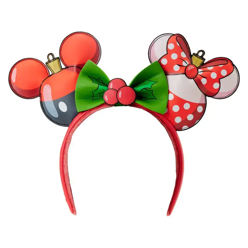 Loungefly Fascia per capelli bambina Disney Mickey & Minnie Christmas ear Blanc