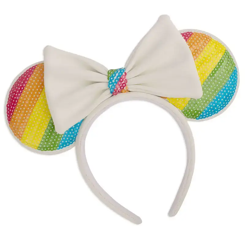 Loungefly Fascia per capelli per bambina Disney Minnie Rainbow Blanc
