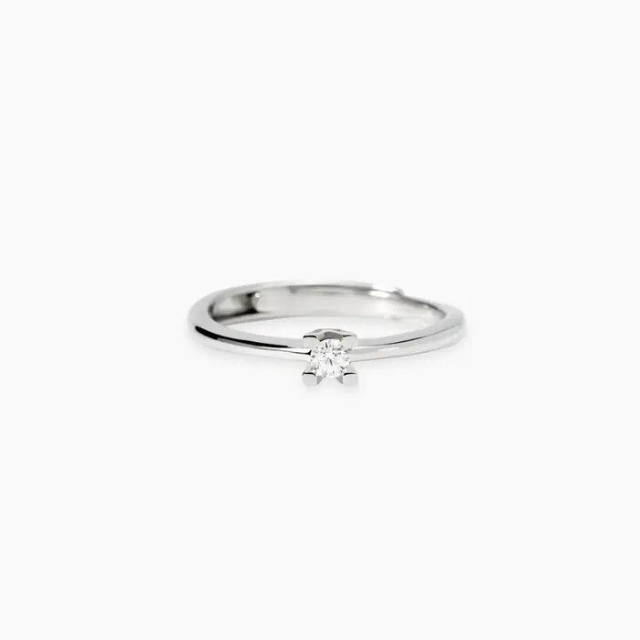 Anello In Argento 925 Con Diamanti Lab Grown - Mabina