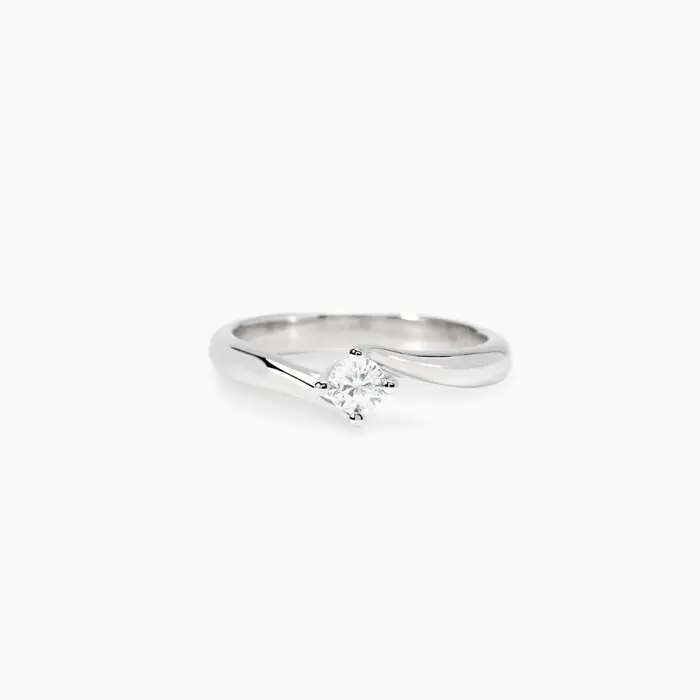 Anello In Argento 925 Diamanti Lab Grown - Mabina