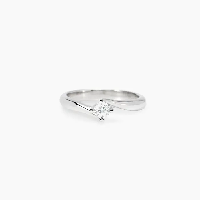 Anello In Argento 925 Diamanti Lab Grown - Mabina