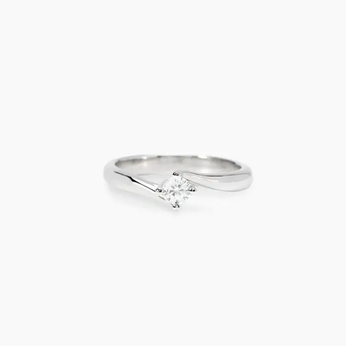 Anello In Argento 925 Diamanti Lab Grown - Mabina