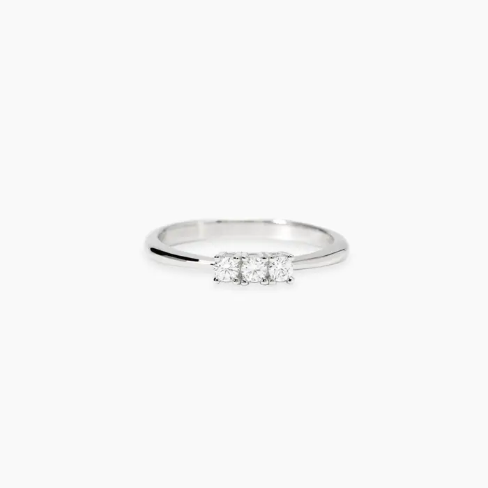 Anello In Argento 925 Diamanti Lab Grown - Mabina