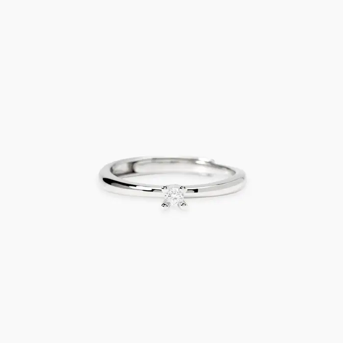 Anello In Argento 925 Diamanti Lab Grown - Mabina