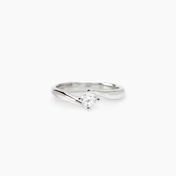 Anello In Argento 925 Diamanti Lab Grown - Mabina