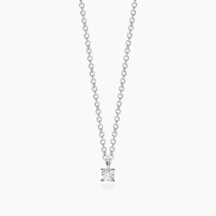 Girocollo In Argento 925 Diamanti Lab Grown - Mabina