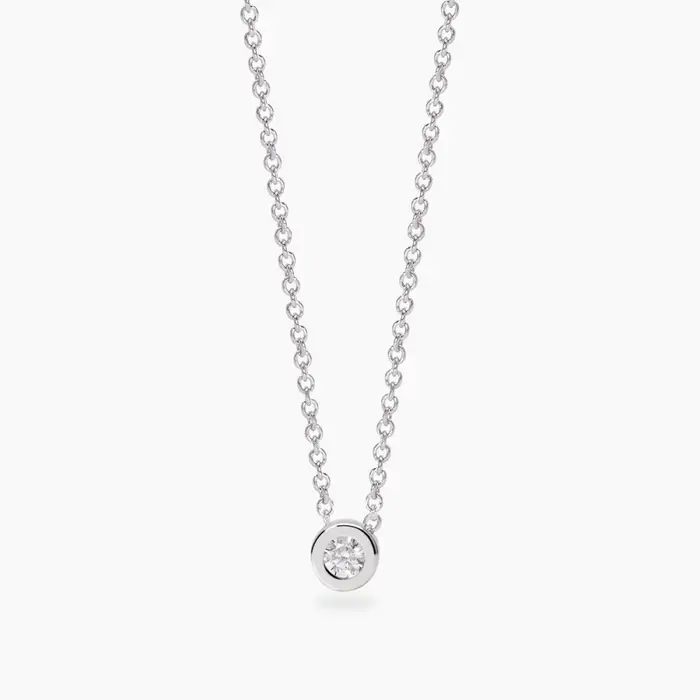 Girocollo In Argento 925 Diamanti Lab Grown - Mabina