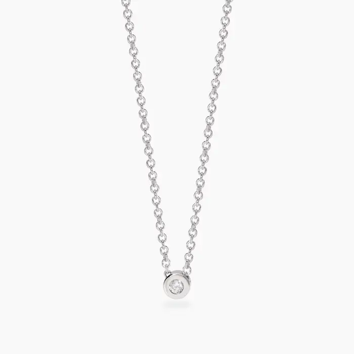 Girocollo In Argento 925 Diamanti Lab Grown - Mabina