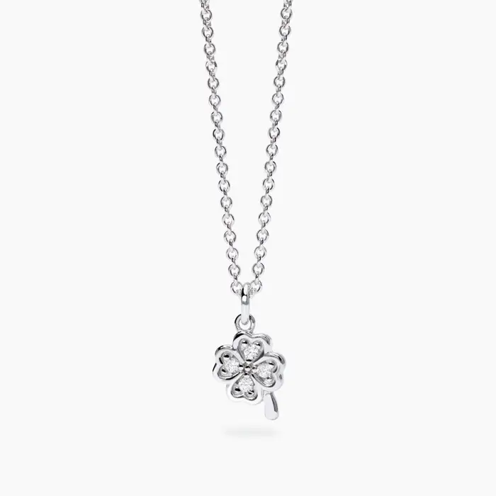 Girocollo In Argento 925 Diamanti Lab Grown - Mabina