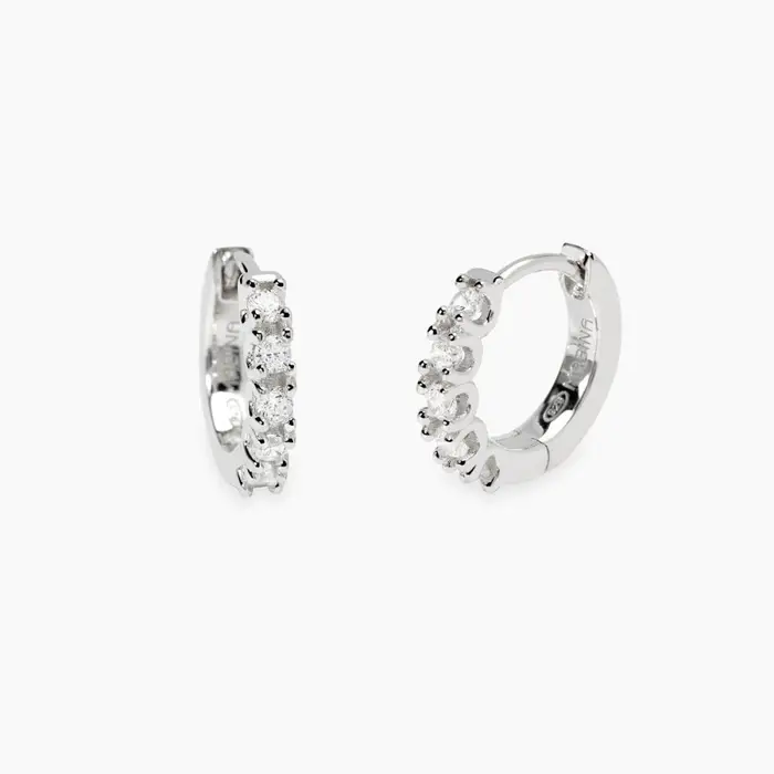 Orecchini In Argento 925 Diamanti Lab Grown - Mabina
