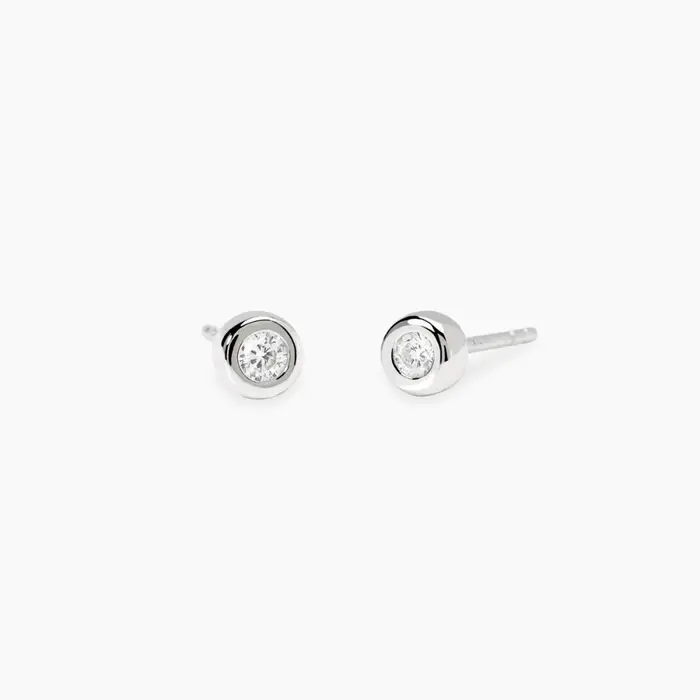 Orecchini In Argento 925 Diamanti Lab Grown - Mabina