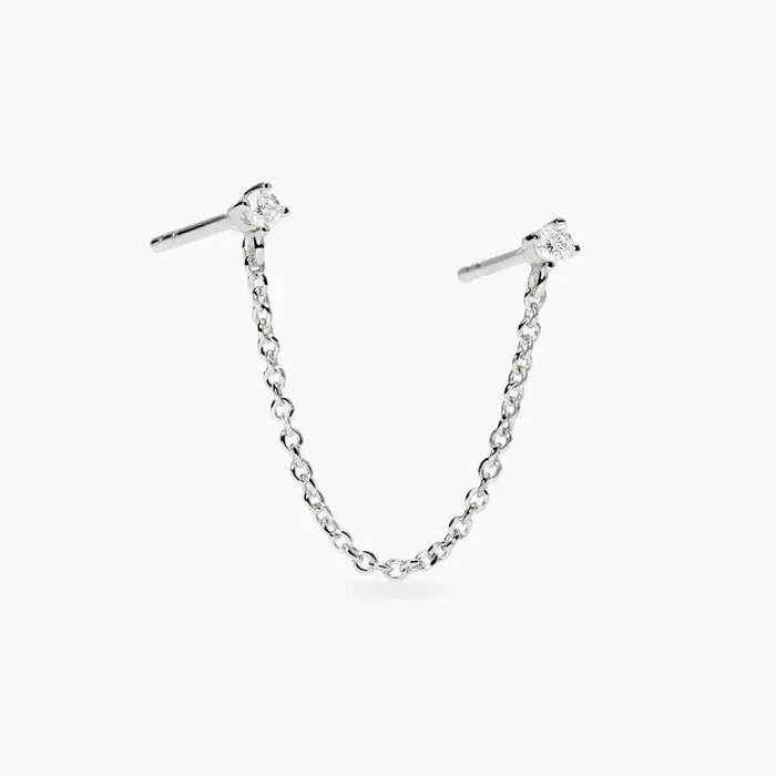 Orecchino In Argento 925 Diamanti Lab Grown - Mabina