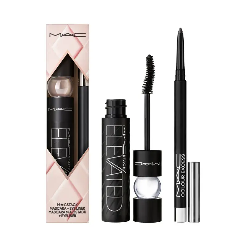Mac cosmetics Cofanetto Foreeable Future Eye Con Mascara Macstack Elevated E Color Excess Glide Or Die 1 unità