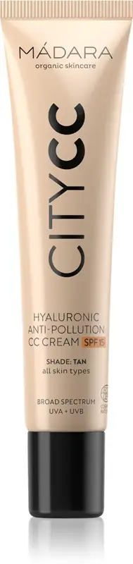 Mádara City Cc Cream Anti-inquinamento Hyaluronic Spf15 Tan 40ml