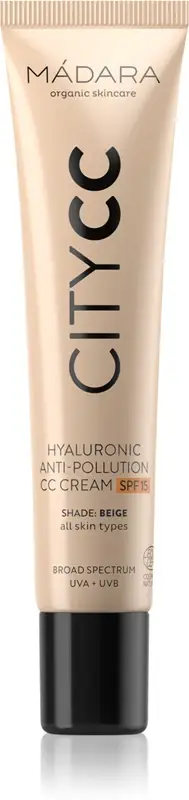 Mádara City Hyaluronic Anti inquinamento CC Cream Spf15 Beige 40ml