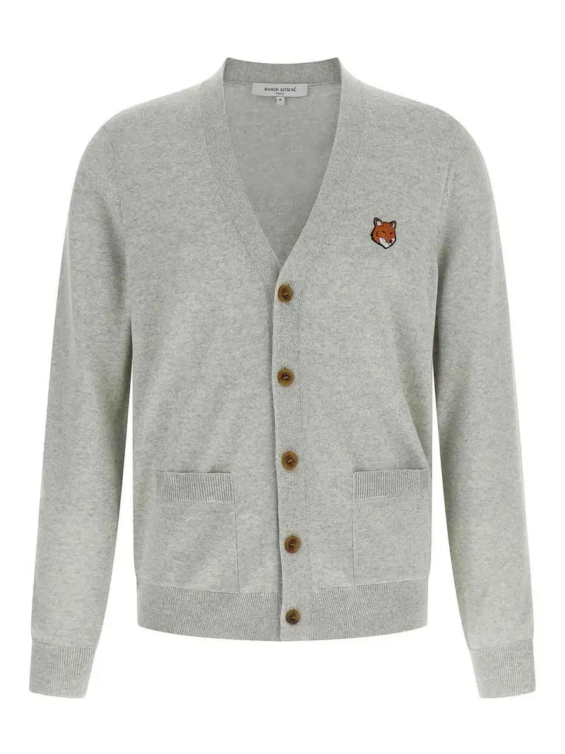 Maison Kitsuné Cardigan Grigio 4575895