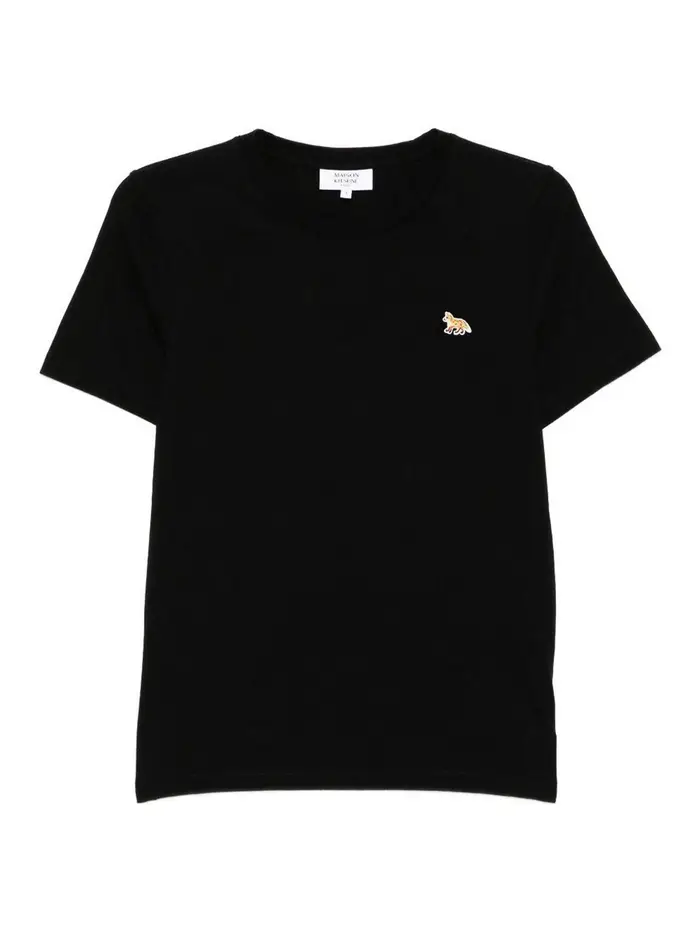Maison Kitsuné T-shirt in cotone per bambina Nero