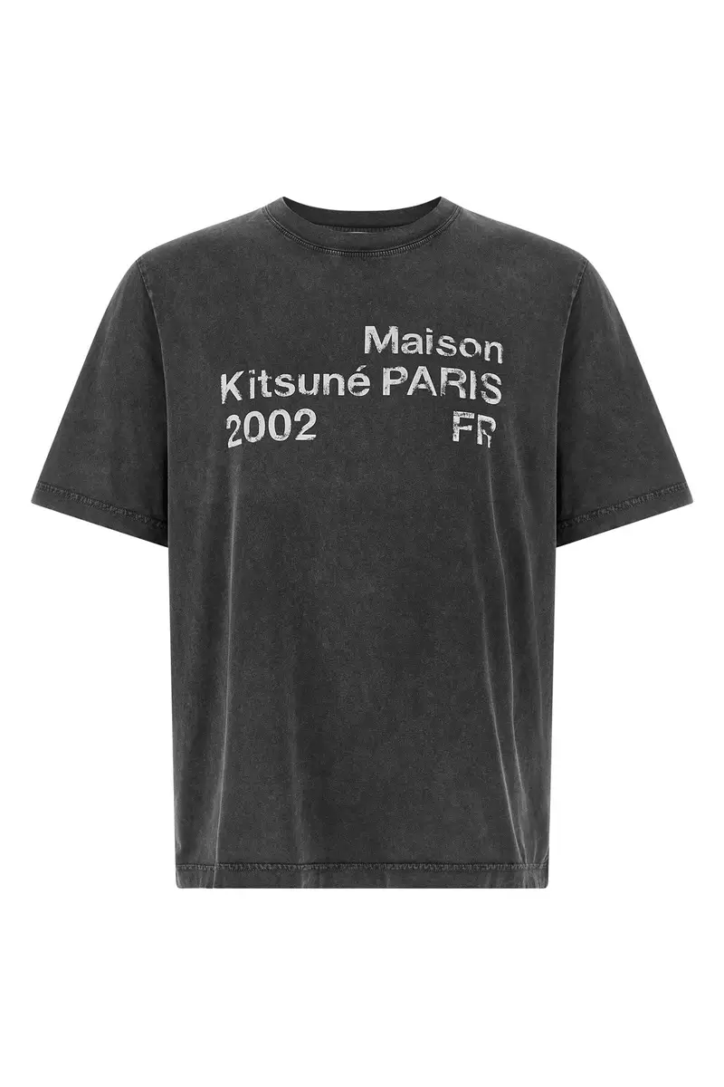 MAISON KITSUNE T-Shirt Maison Kitsuné Paris 2002 Nero