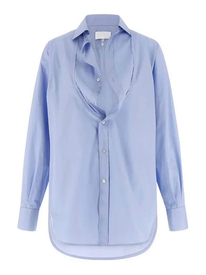 Maison Margiela Camicia in popeline Azzurro