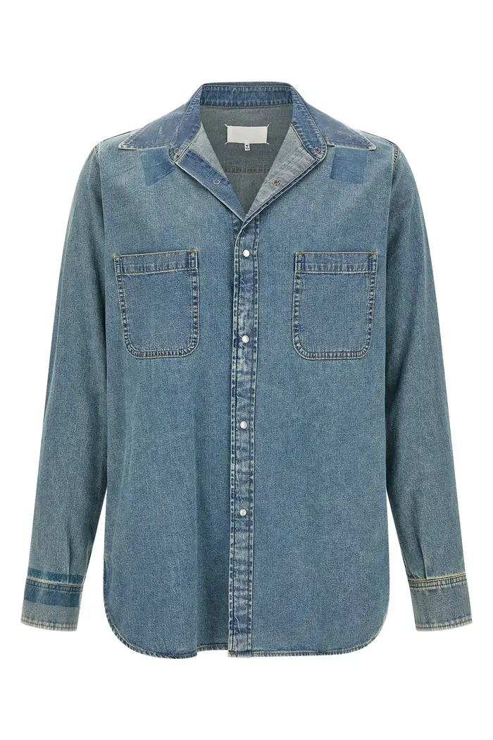 MAISON MARGIELA Camicia Taped Blu