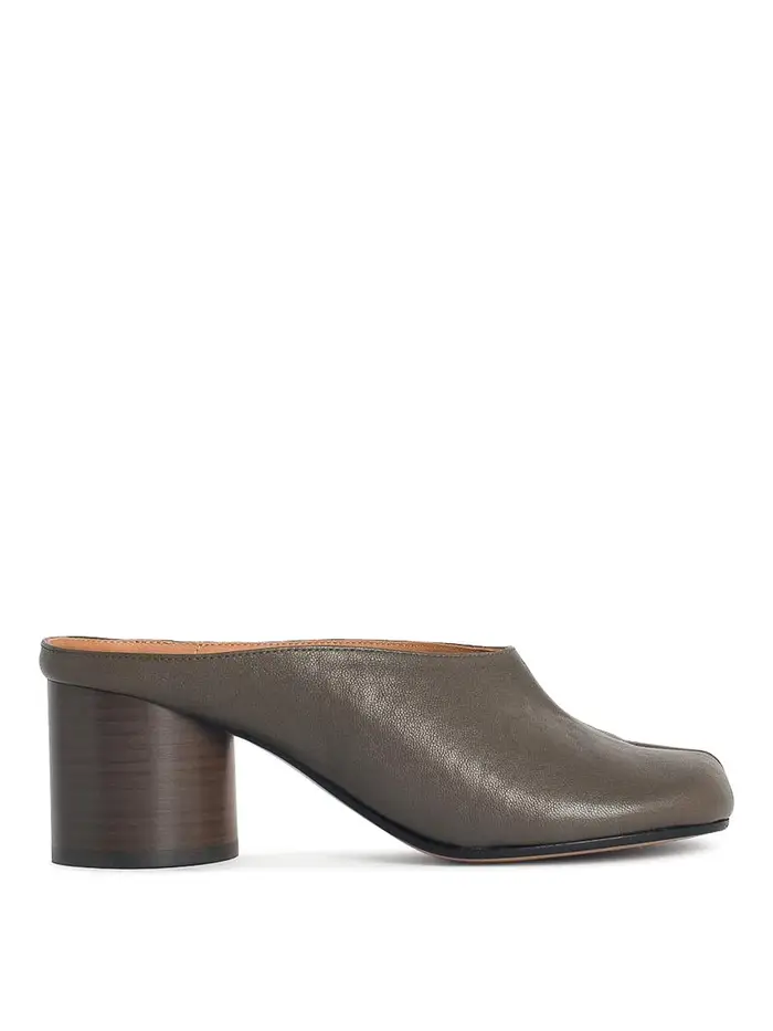 Maison Margiela Mules Dcollet in nappa verde