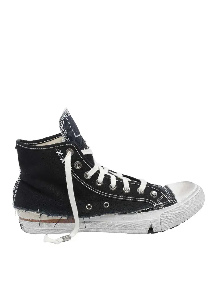 Maison Margiela Sneakers Alte Con Dettaglio Destrutturato Nero