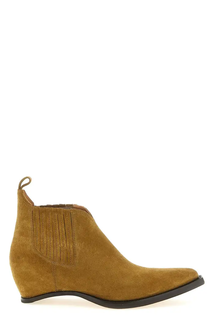 MAISON MARGIELA Stivaletto Western Chelsea Heel-Less Marrone