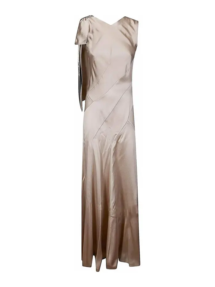 Maison Margiela Vestito lungo Argento