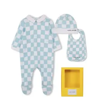 Marc Jacobs unisex per bambino W60814 Set azzurro cielo (6meses= 67cm), Blu, Homewear, Cotone, Manica lunga, moda per bambini
