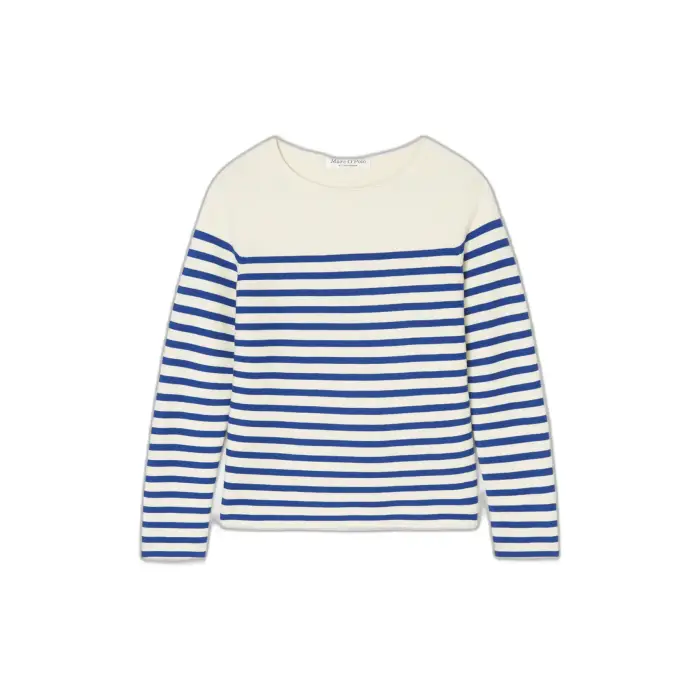 Marc O Polo Maglione a collo bateau a righe da donna