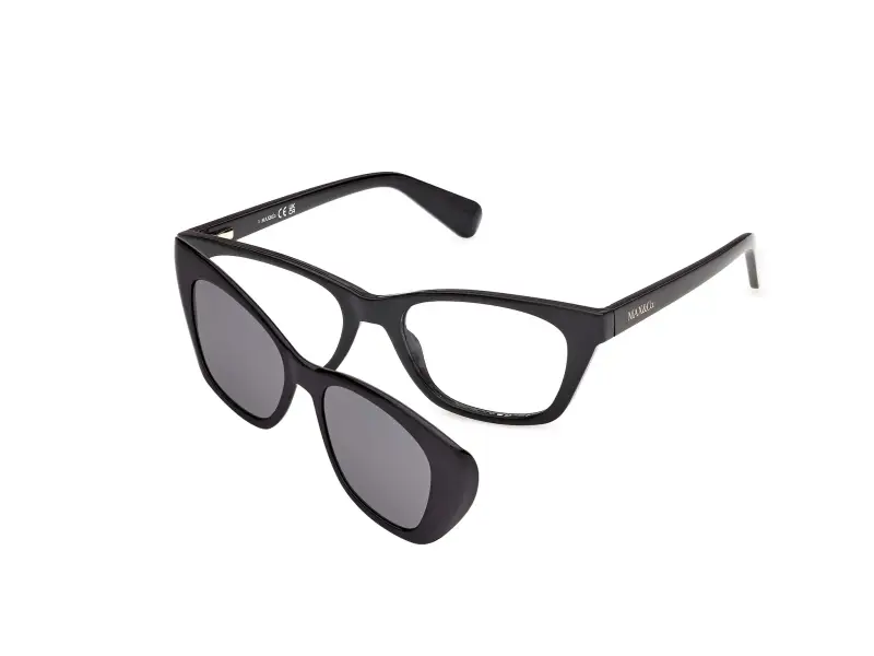 MAX&Co Donna MO5212 001 Montature da vista Iniettato Nero Squadrata Normale