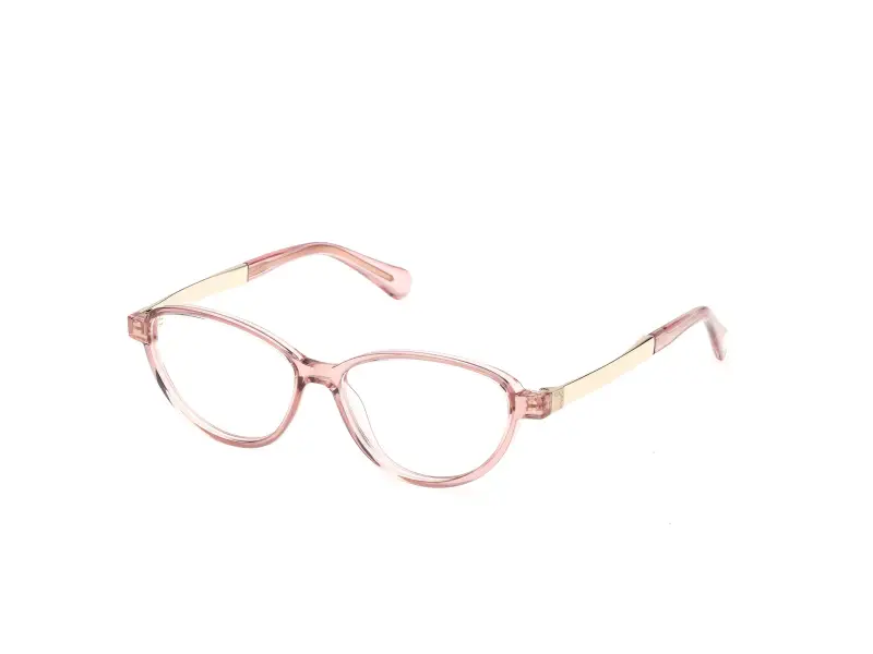 MAX&Co Donna MO5219 072 Montature da vista Iniettato Rosa Rotonda Normale