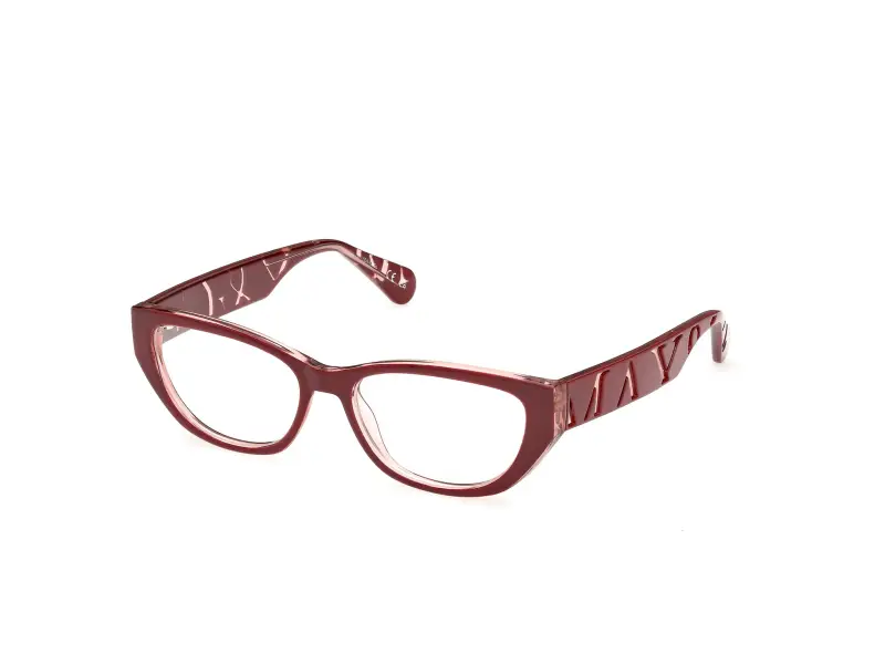 MAX&Co Donna MO5224 066 Montature da vista Iniettato Rosso Rotonda Normale