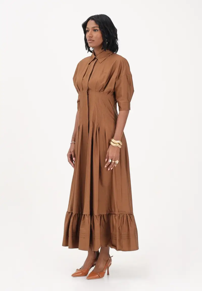 Max Mara Abito midi CERA cammello da donna